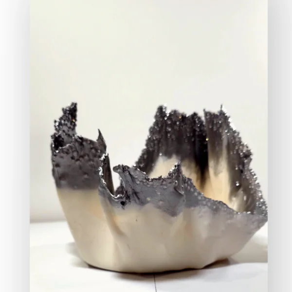 Handmade Sea-Inspired Bowl with Real Shells