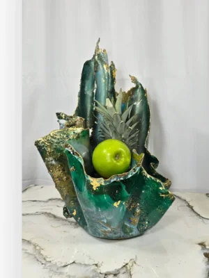 21. SEAWEED CANDLE HOLDER GREEN (2)