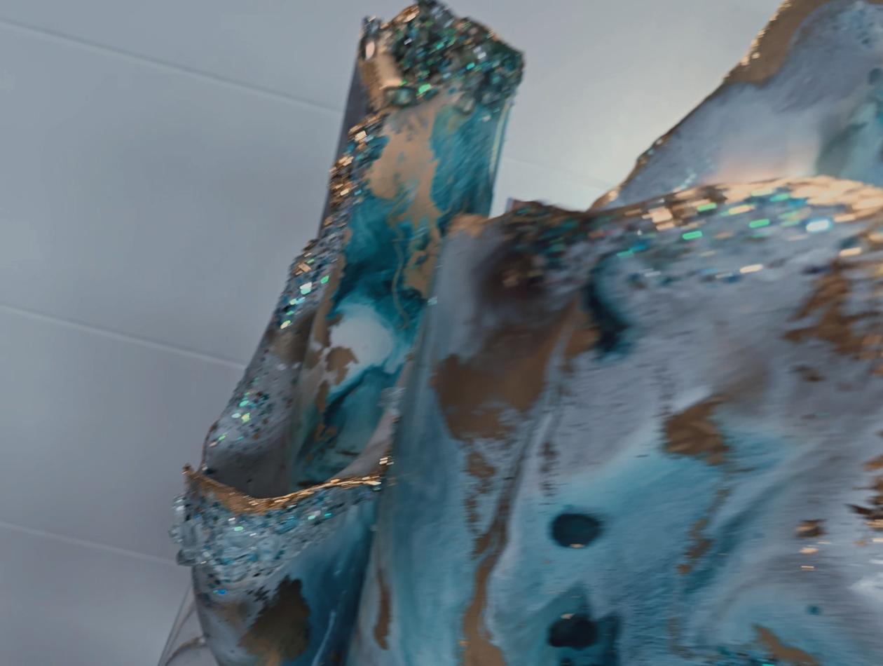 Giant Magazine Holder in teal and purple - Image 3