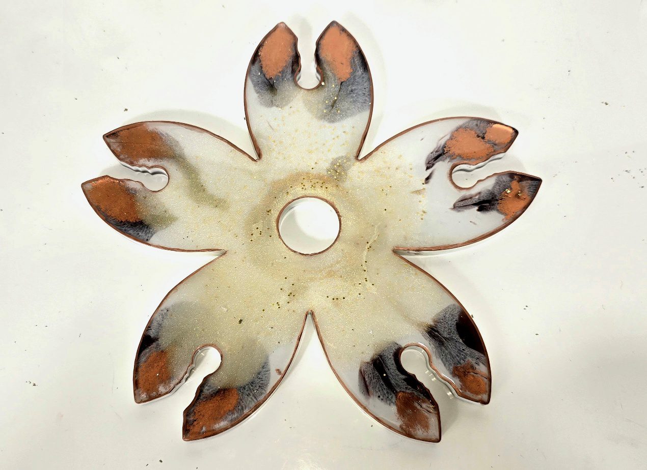 Matching coasters and over bottle glass holder