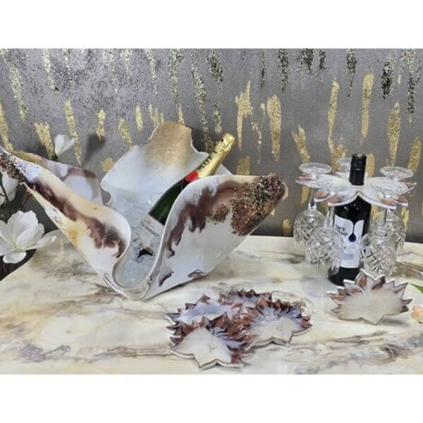 New Coffee Bronze White Bowl Matching items available