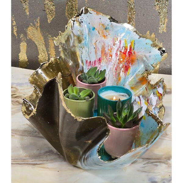 Handpainted Sea Scene Oblong bowl