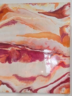 Wall Art Medium Red Orange pink 'Brights'