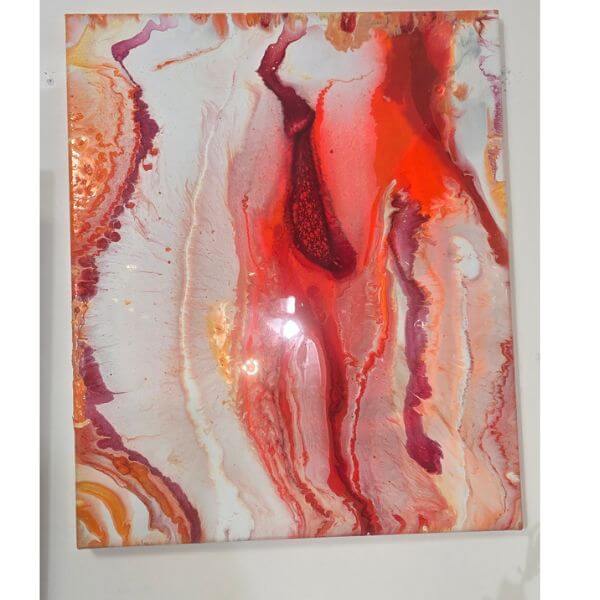 Wall Art Medium Red Orange pink 'Brights'