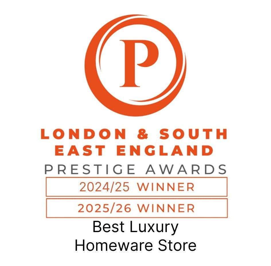 Best Luxury Homeware Store 3 years in a row Prestige Awards 2024 25, & 26
